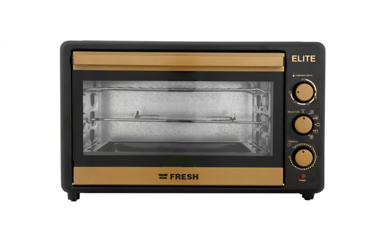 Fresh Elite Electric Oven with Grill and Fan, 45 Liters, Black
