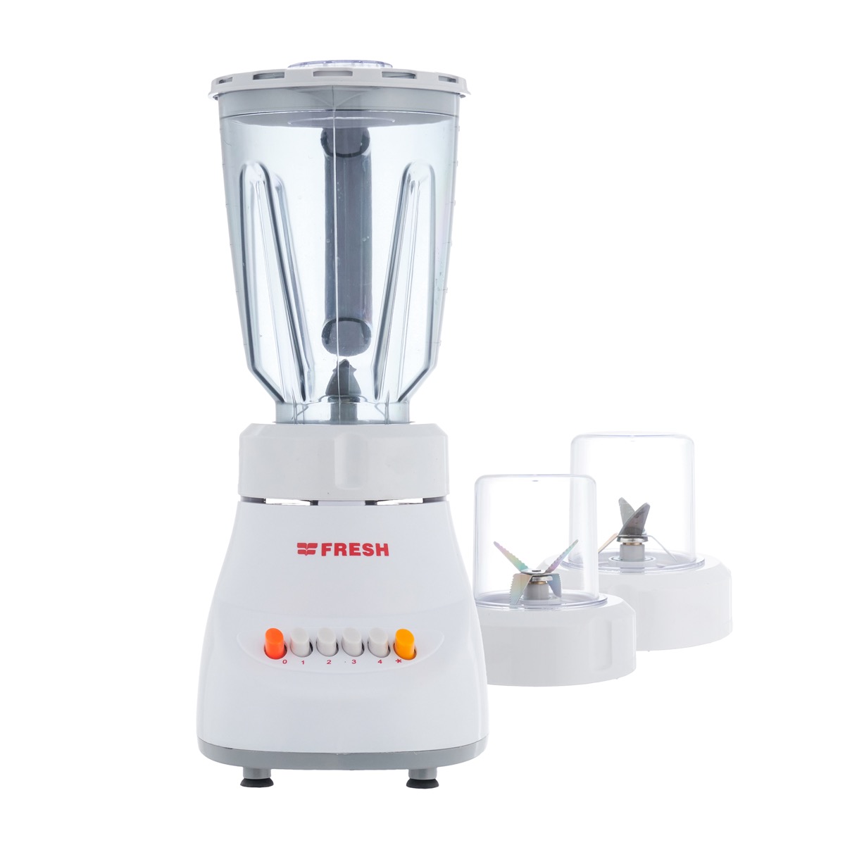 Fresh Elshabah Blender with 2 Mills, 1.5 Liters, 360 Watt - White