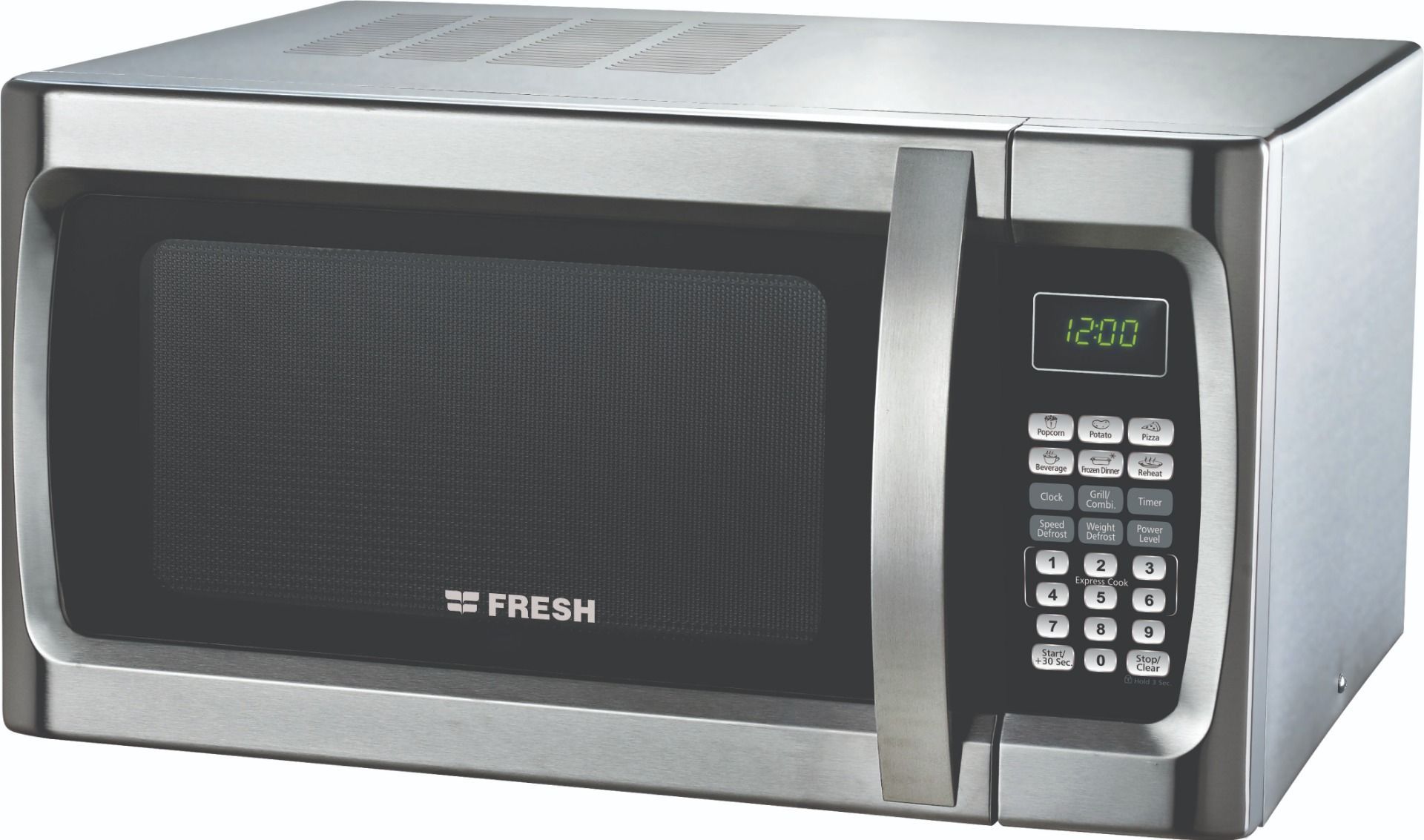 Fresh Electric Microwave, 1000 Watt, 36 Liters, Silver and Black - FMW-36KC-SSG