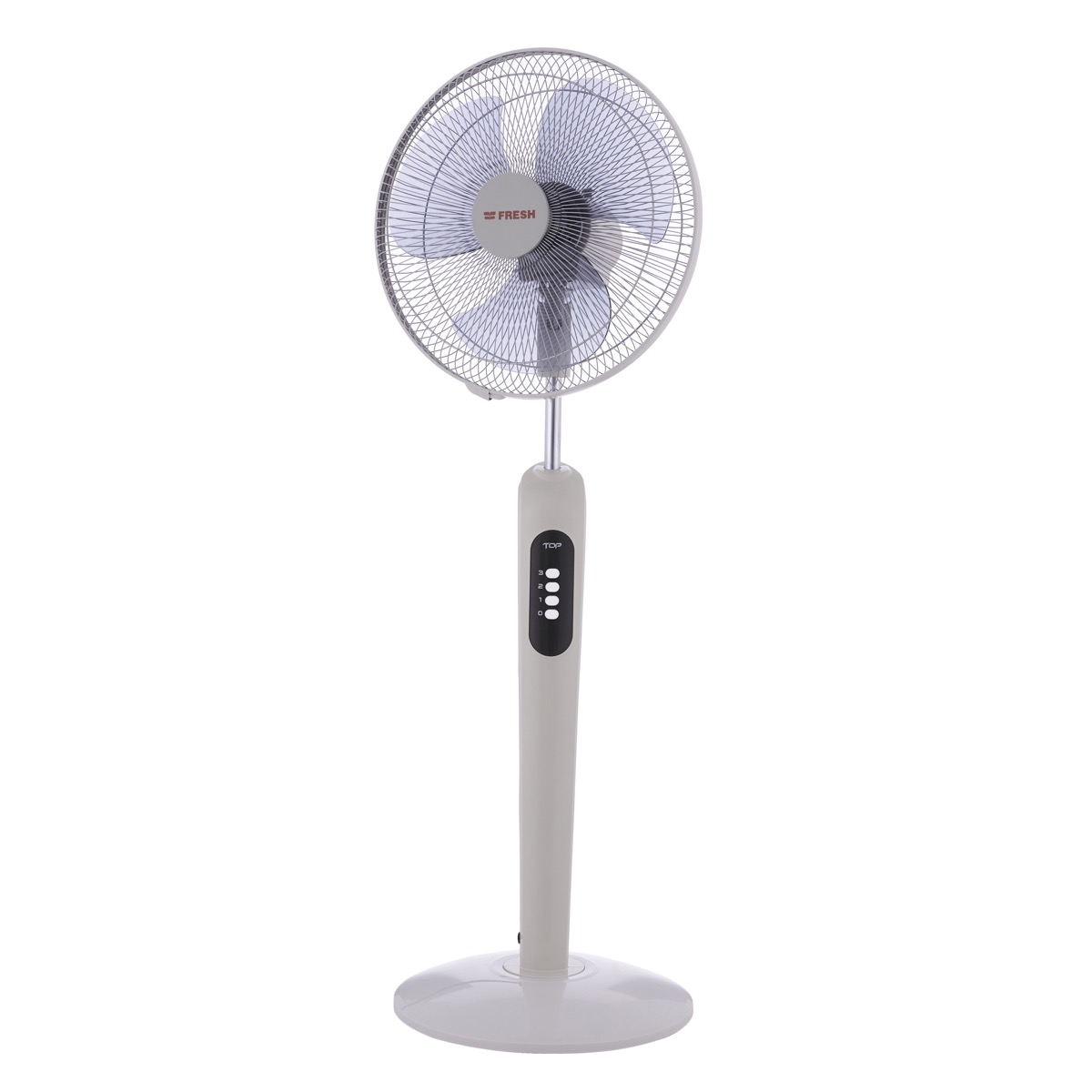 Fresh Stand Fan Without Remote Control, 16 Inch - White x Grey