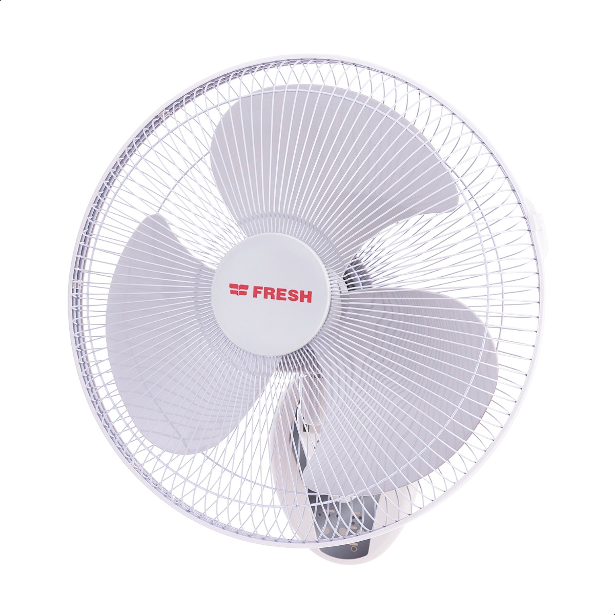 Fresh Wall Fan With Remote Control, 16 Inch - Grey