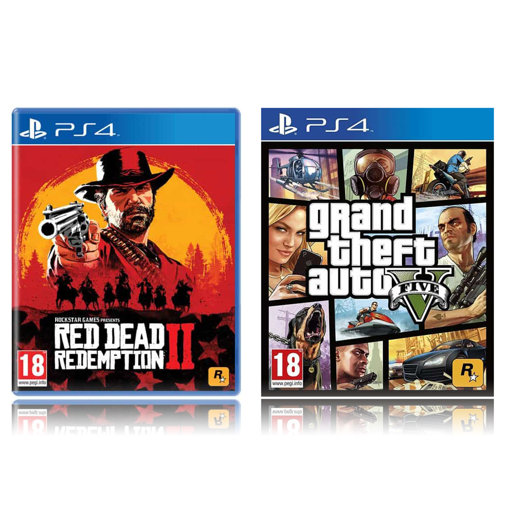 Red Dead Redemption 2 with GTA V for PlayStation 4