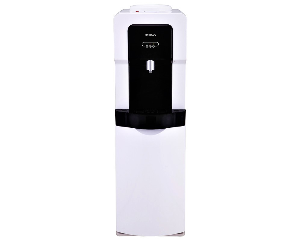 Tornado Hot, Cold and Normal Water Dispenser, with Cabinet, Black/White - WDM-H40ABE-WB