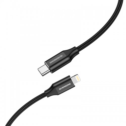 Riversong Type-C to Lightning Cable, 1 Meter, Black - CL47
