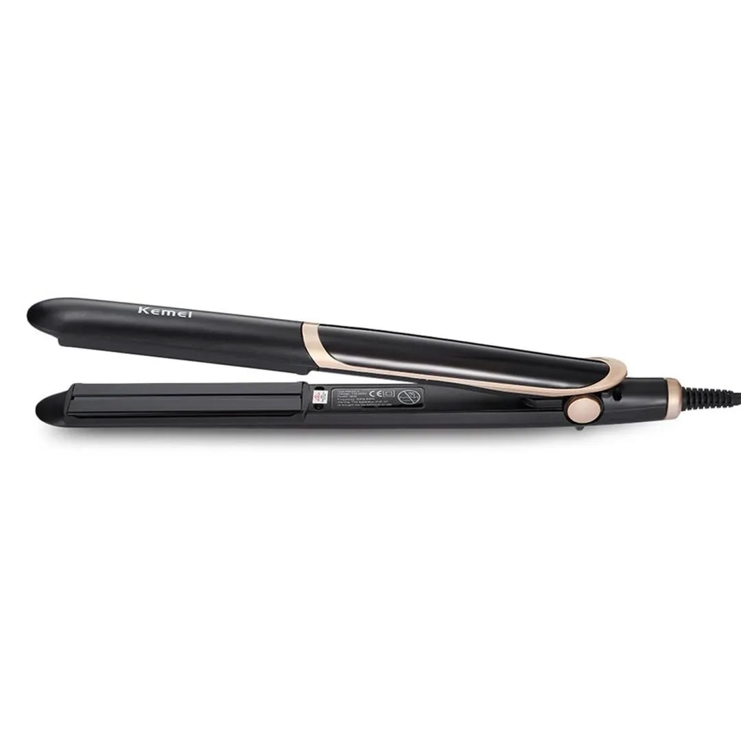 Kemei Hair Straightener, 160-220 Degree, Black - Km-2219