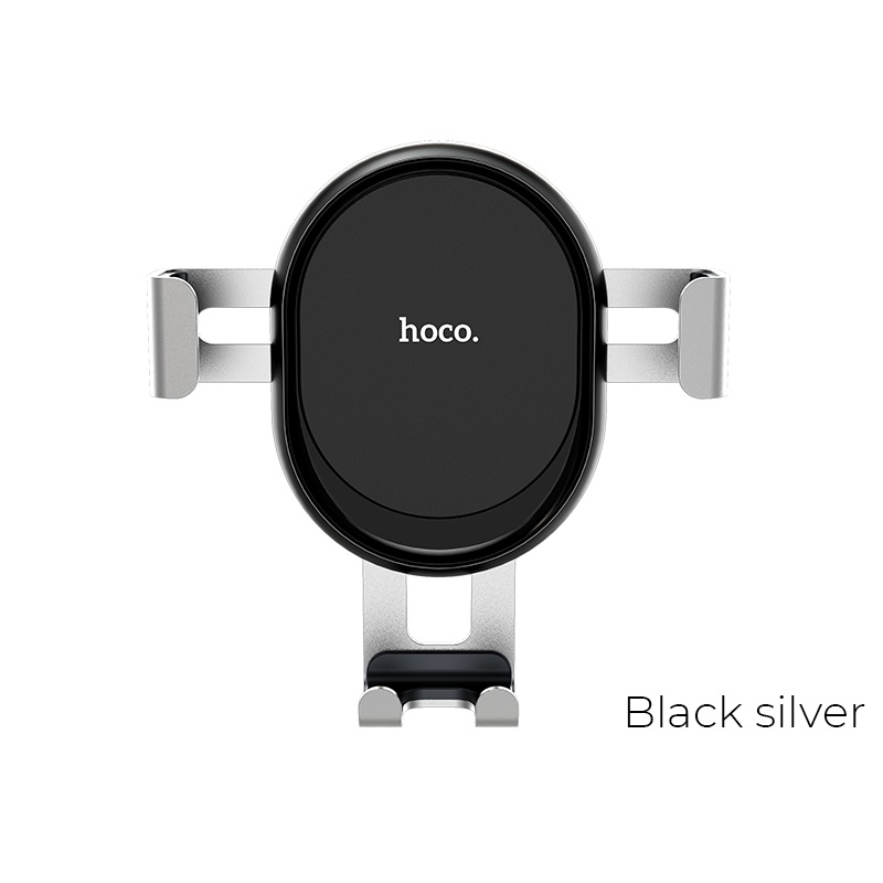 HOCO CA56 Metal Armour Air Outlet Gravity Car Holder Black Silver