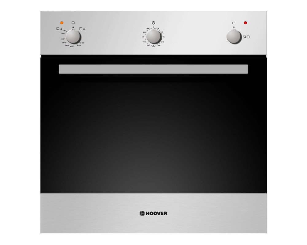 Hoover Built-In Gas Oven, 60cm, 50 Liter With Grill, Silver - HPG202/1XG