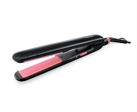 Philips Essential Care Hair Straightener, Black / Pink - HP8323