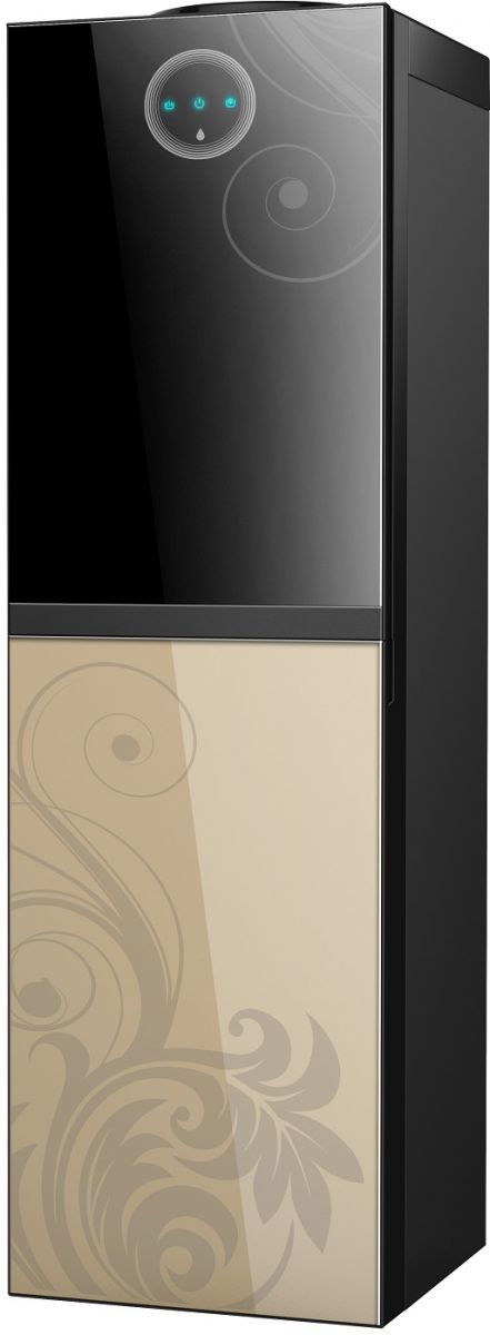 Bergen Hot, Cold and Normal Water Dispenser with Refrigerator, Gold- BY538