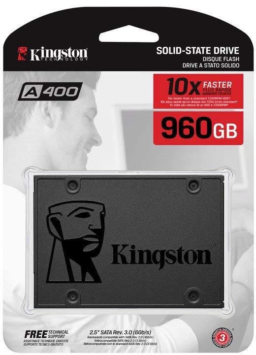 هارد SSD كينجستون A400، سعة 960 جيجا- SA400S37/960G