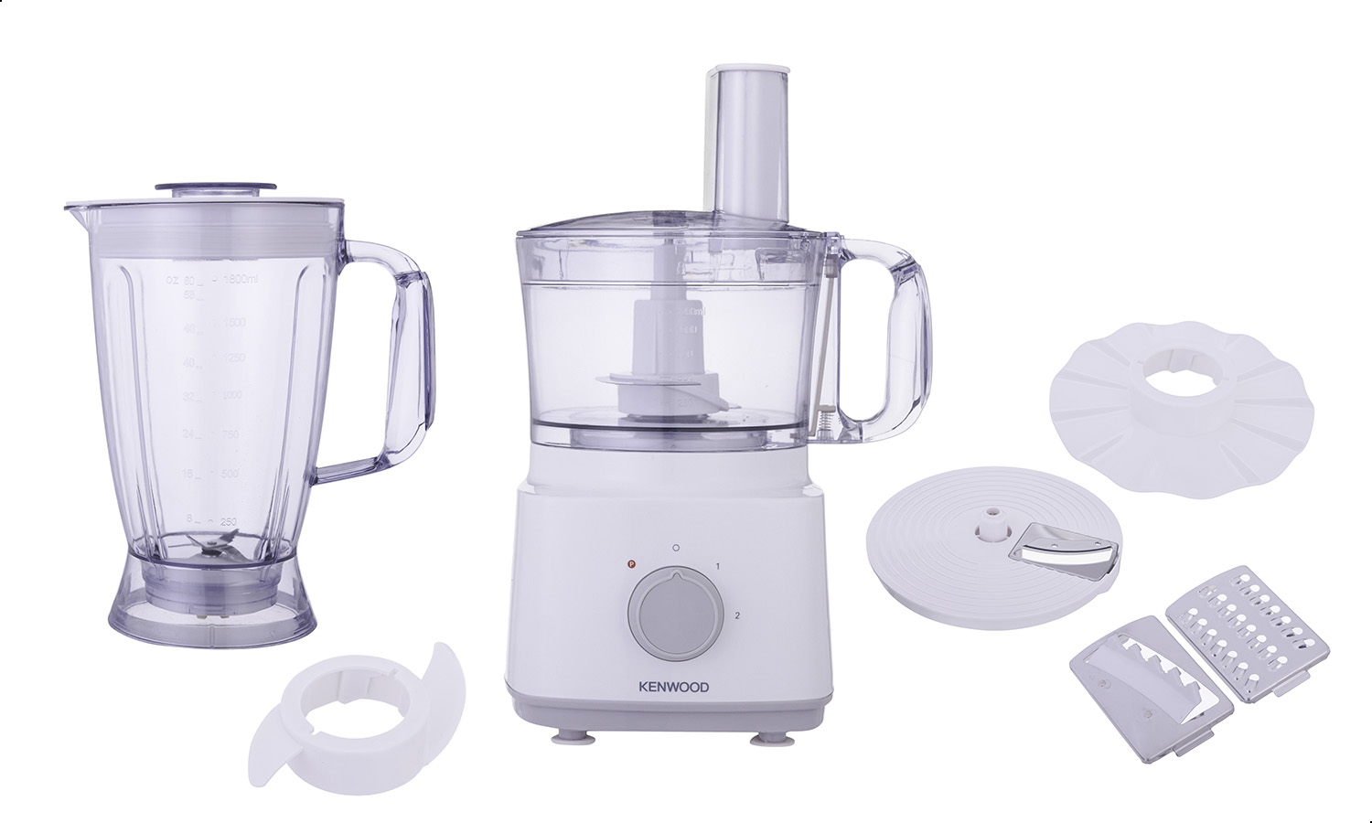 Kenwood Food Processor, 750 Watt, 2 Liters, White - FDP03C0WH