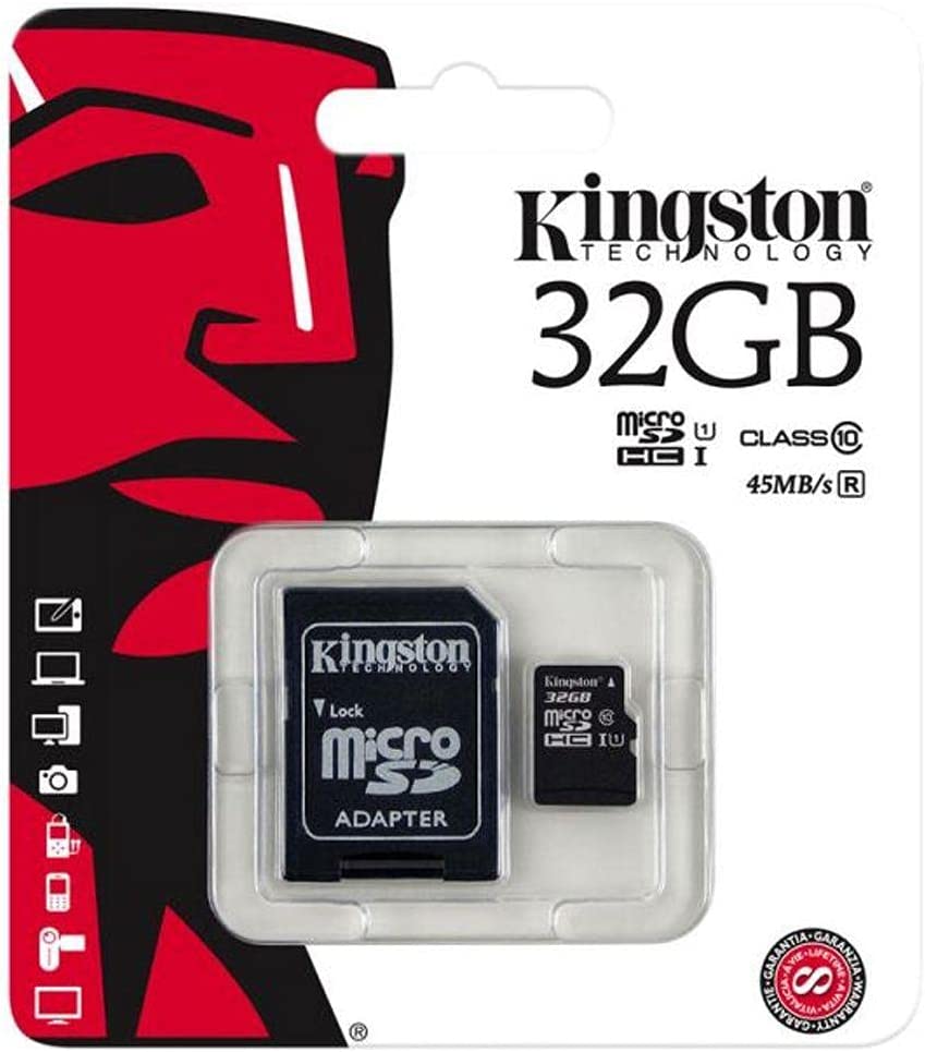 Kingston Class 10 Micro SDHC Memory Card, 32GB- SDCS-32GB
