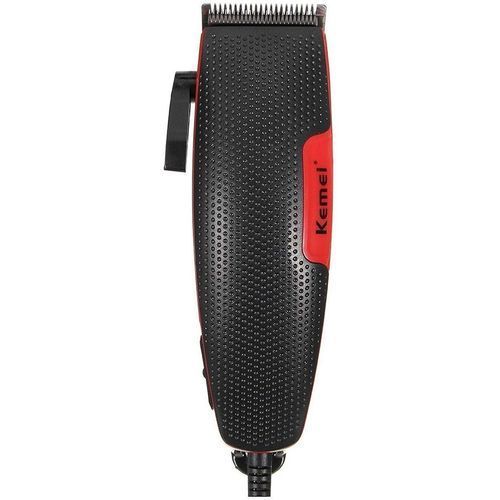 Kemei Electric Hair Trimmer For Men, Red \ Black - KM-4801