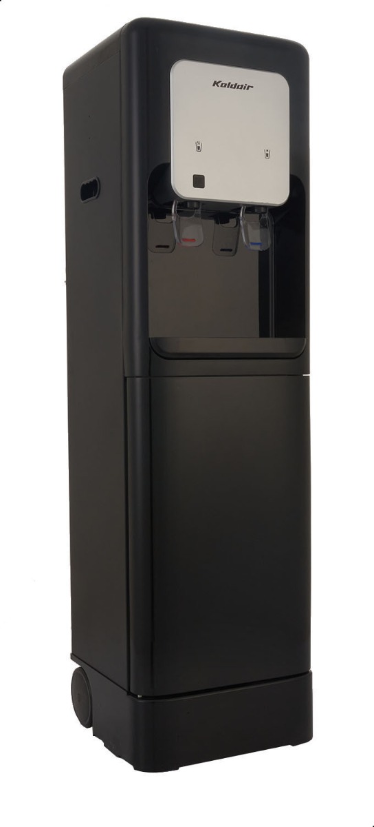 Koldair Hot & Cold Water Dispenser with Refrigerator, Black - BFW3.1