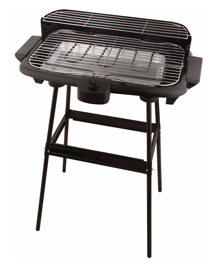 Home Electric Grill, 2000 Watt, Black - KR2803