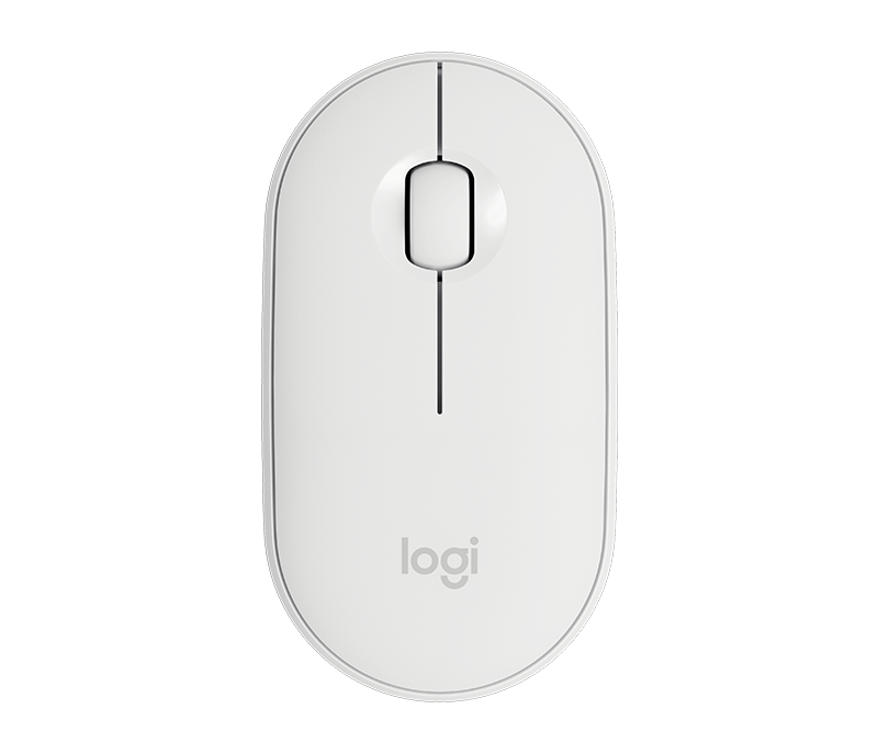Logitech Pebble Wireless Mouse, White - M350