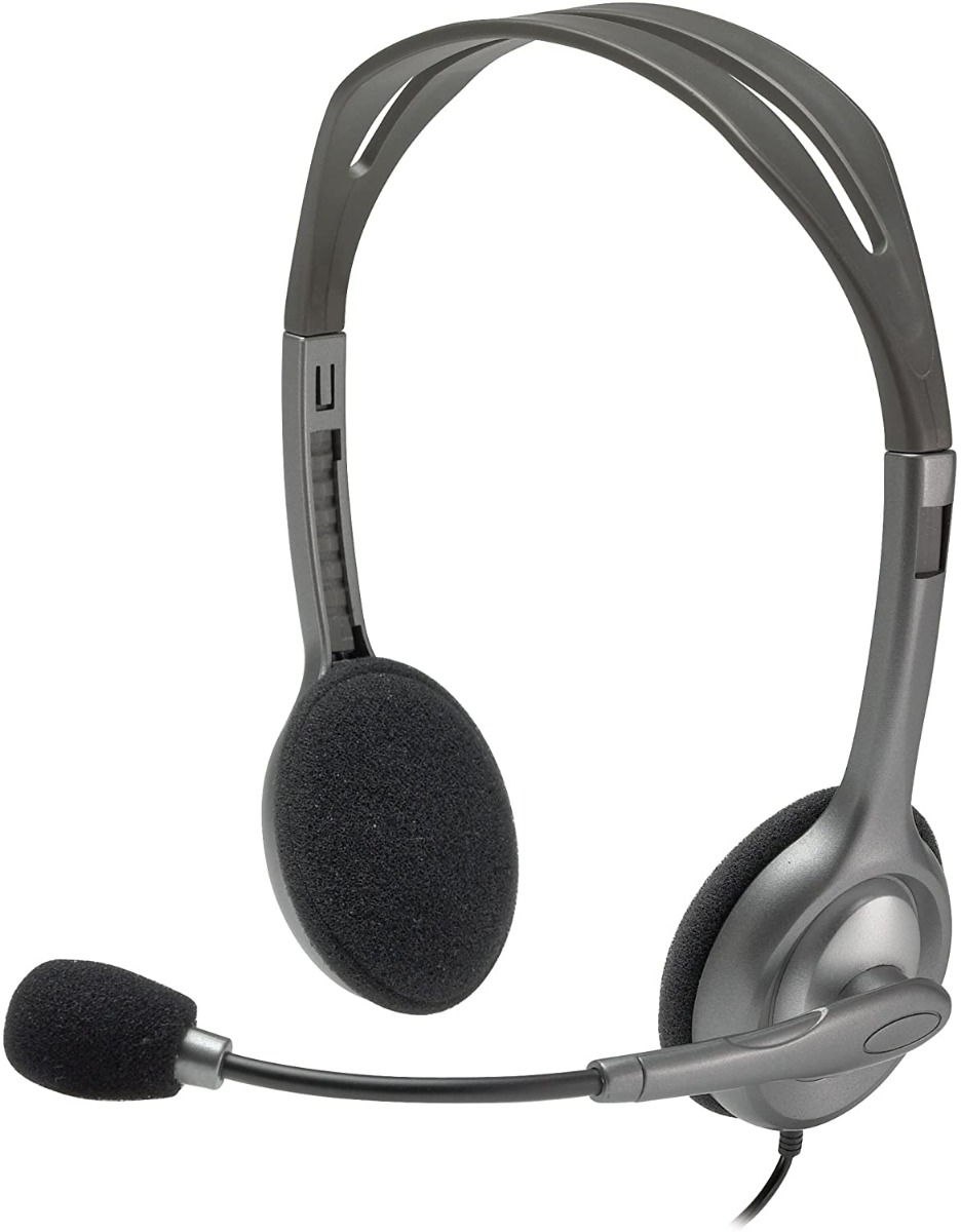 Logitech H111 Stereo Headset with Microphone - Black