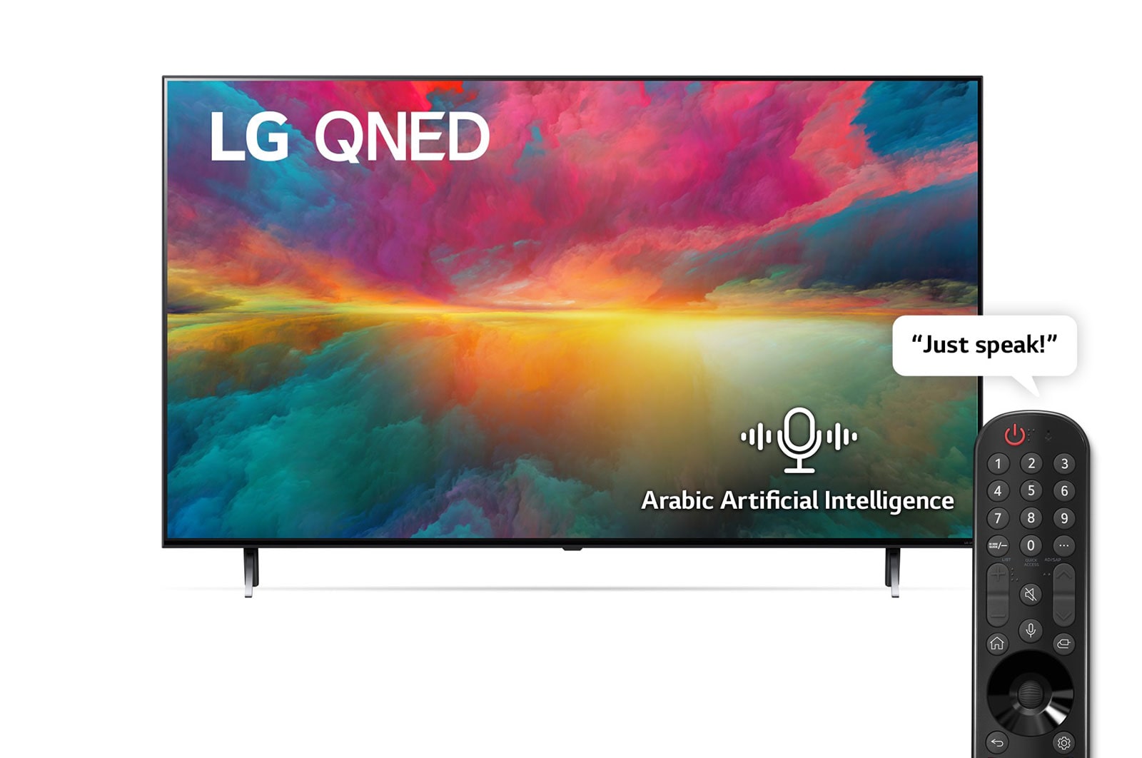 تلفزيون سمارت ال جي 55 بوصة QNED، دقة 4K UHD، بريسيفر داخلي - 55QNED756RB