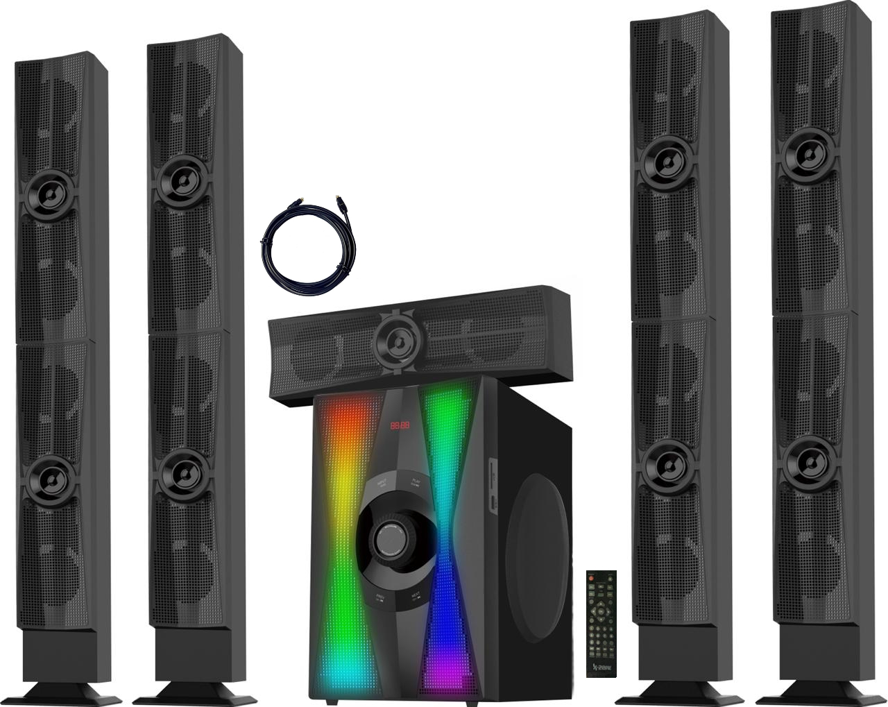 Home theater Xzone 5.1, 6 pieces, Black - X4