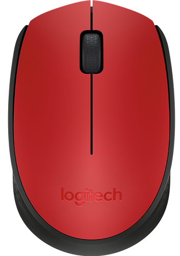 Logitech M171 Wireless Mouse, Red - M171-4641