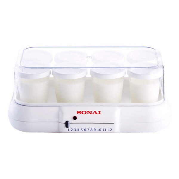 Sonai Yoghurt Maker, 8 Cups, White - MAR-1008