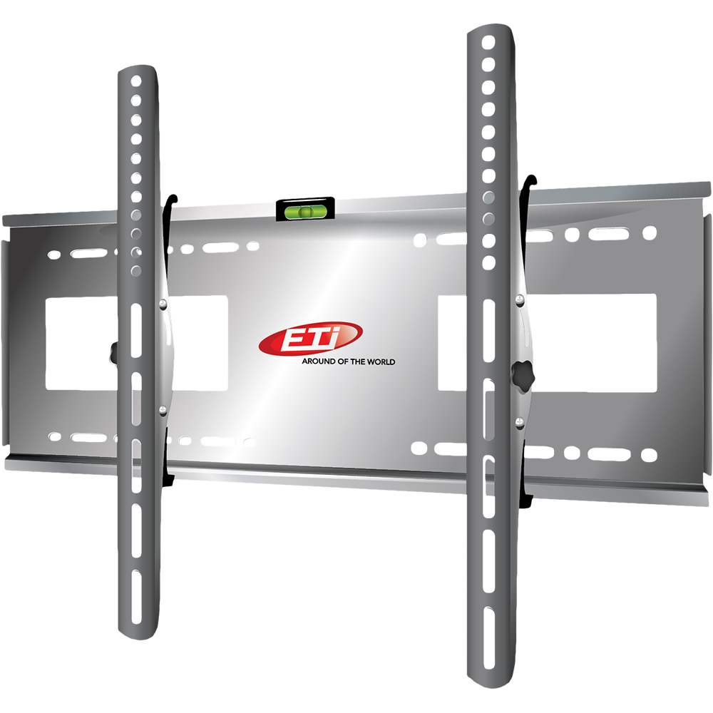 حامل حائط للتلفزيونات من اي تي اي مقاس (32:55) بوصة، فضي - MB402