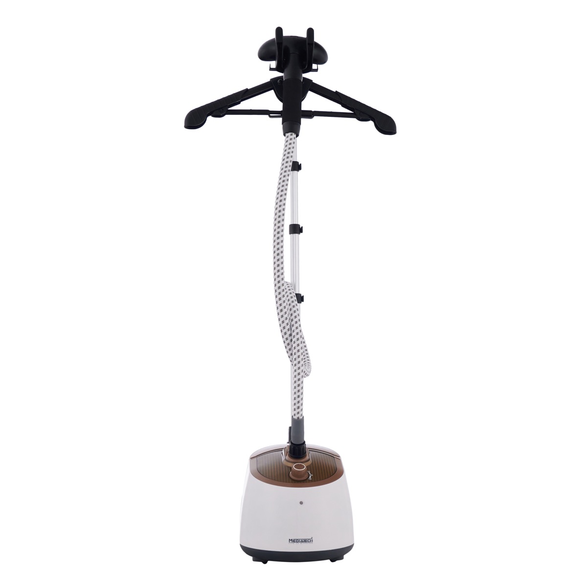 Media Tech Garment Steamer, 1750 Watt, White and Gold - MT-206