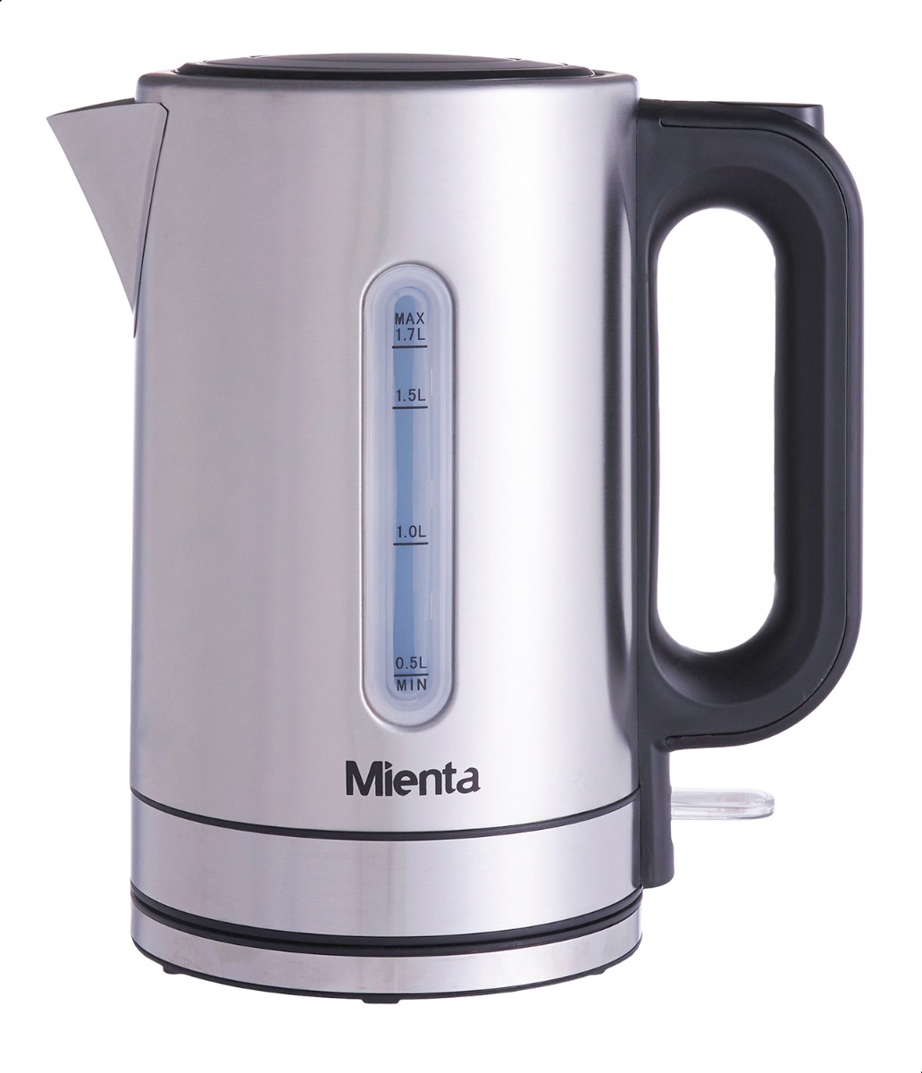 Mienta Electric Kettle, 1.7 Litres, 2150 Watt, Stainless Steel - EK20920A