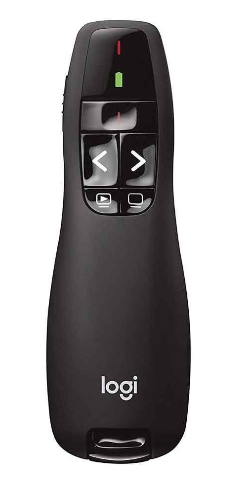 Logitech R400 Wireless Laser Presentation Remote Control- Black