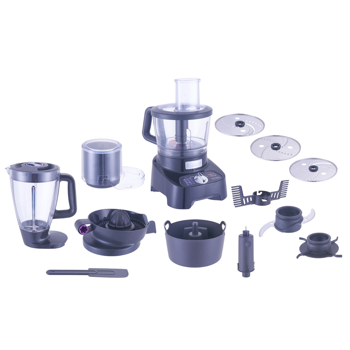 Moulinex Double Force Food Processor, 1000 Watt, Black - FP824825