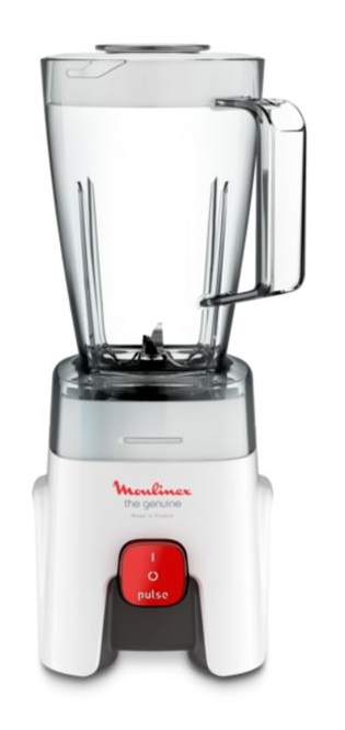 Moulinex Genuine Countertop Blender, 1.75 Liter, 500 Watt, White - LM242B25