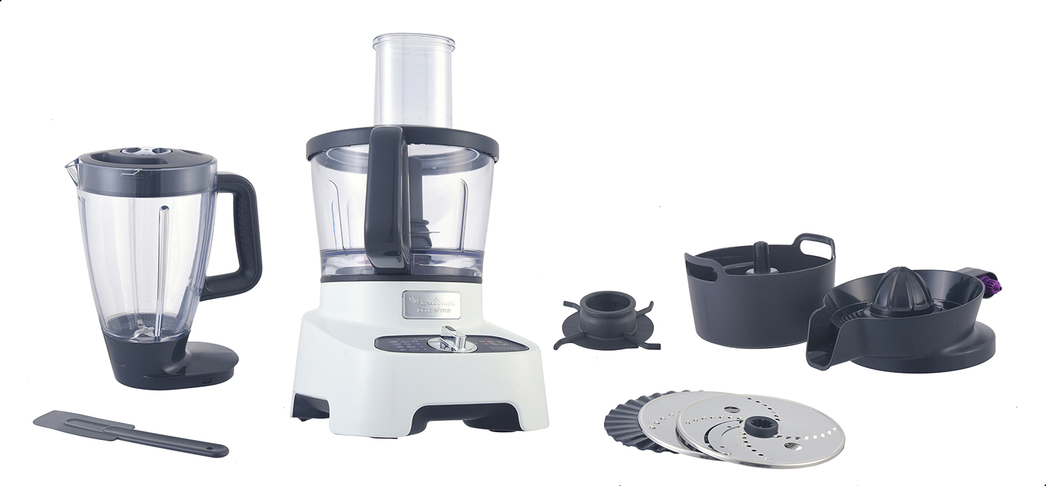 Moulinex Double Force Food Processor, 1000 Watt, Multi Color - FP823125