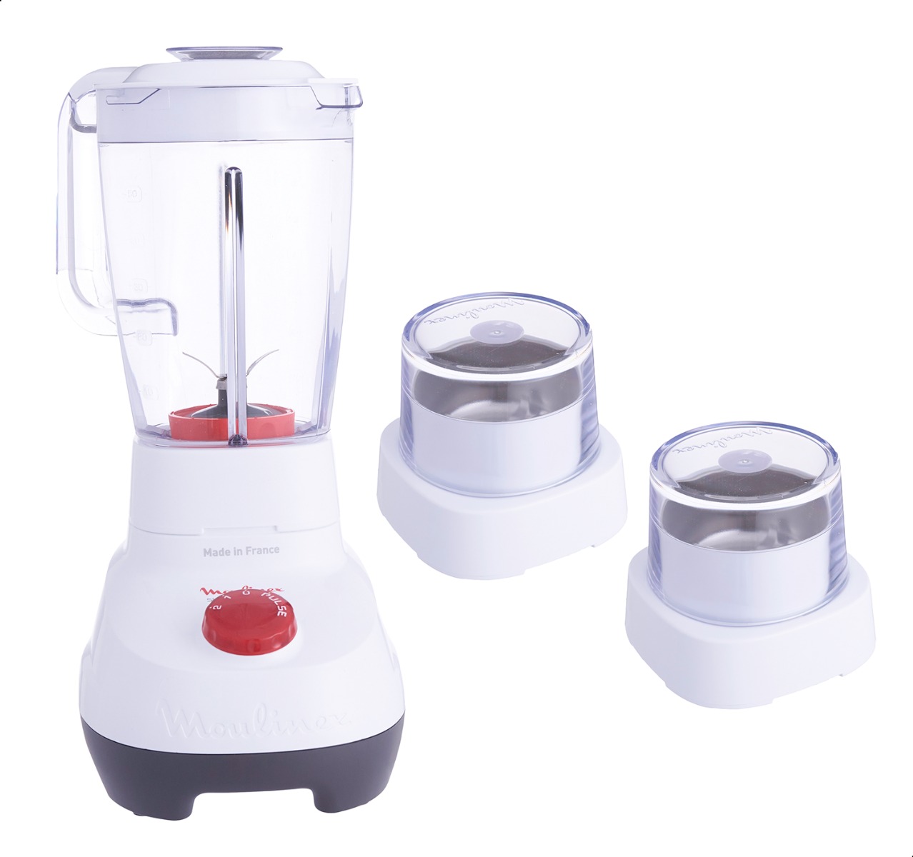 Moulinex Super Countertop Blender, 2 Liters, 700 Watt, White - LM207125