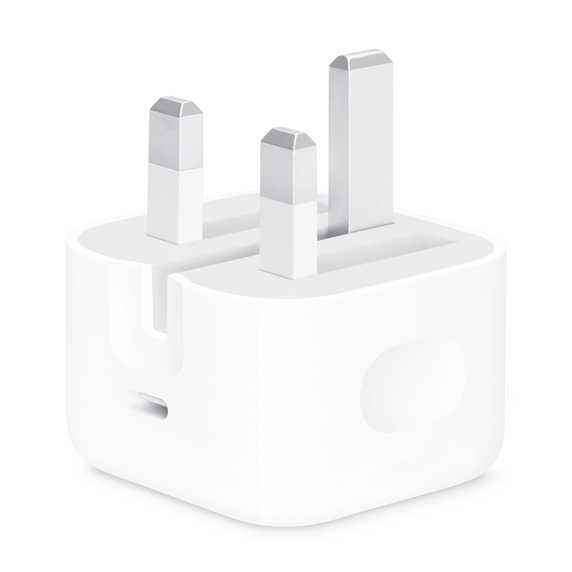 Apple USB-C Power Adapter, 20W, White - MHJF3B-A