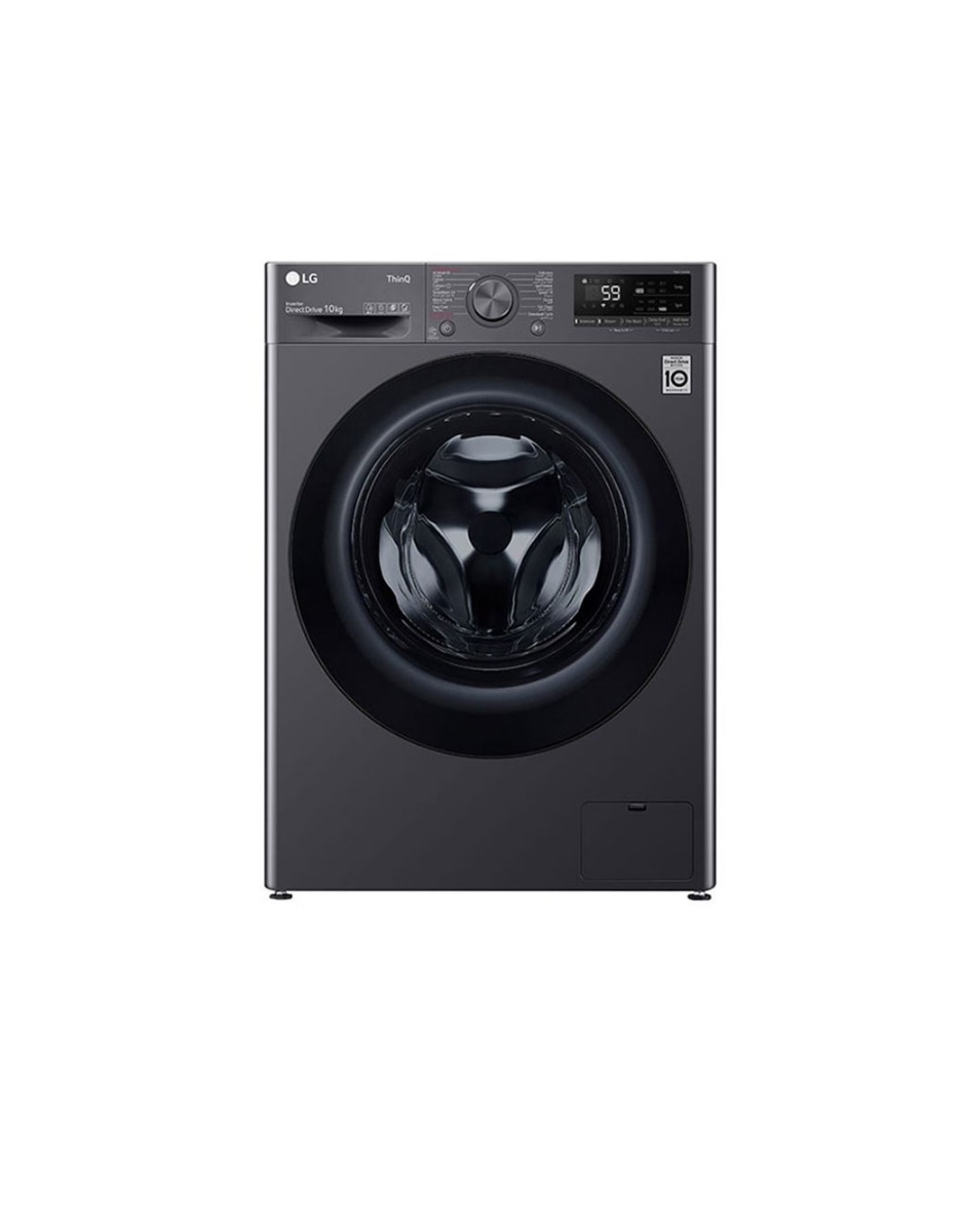 LG Vivace 10KG Front Load Inverter Washing Machine, Black - F4Y5RYGYJV