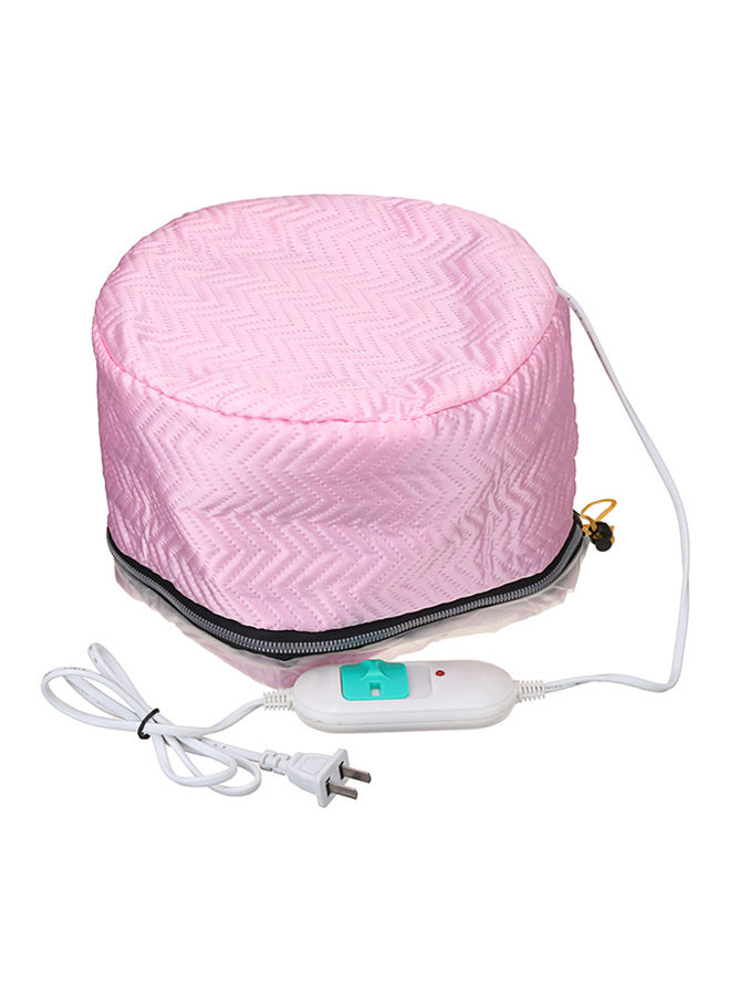 Hair Treatment Thermal Cap - Pink and White