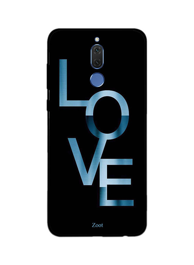 Zoot Love Tree Printed Back Cover For Huawei Mate 10 Lite , Black And Blue