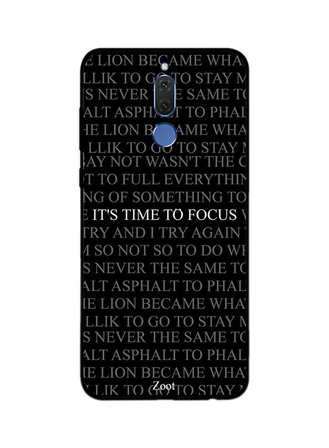 Zoot Time To Focus Printed Back Cover For Huawei Mate 10 Lite , Black And White