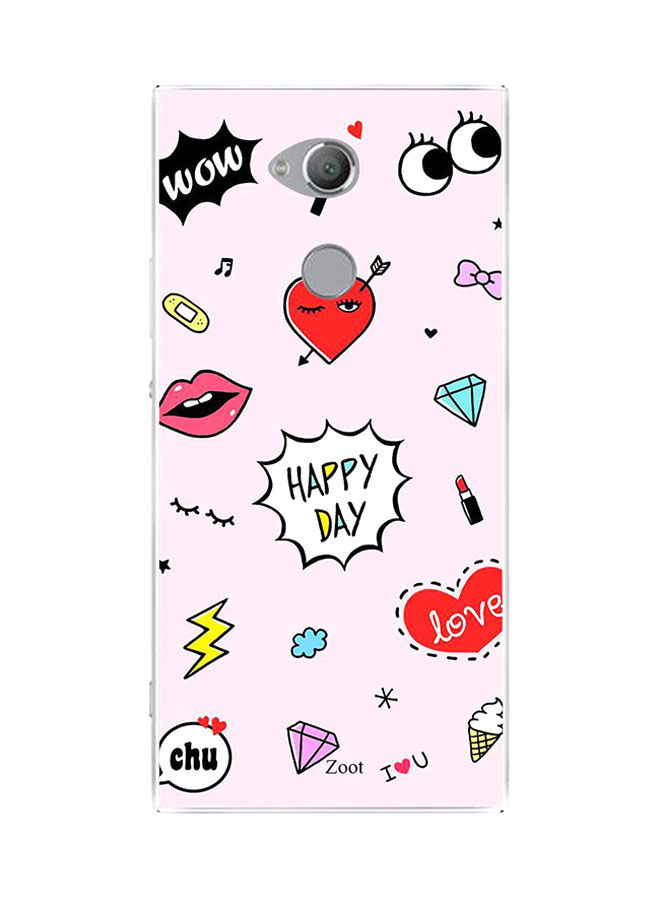 Zoot Happy Day Printed Back Cover For Sony Xperia Xa2 Ultra , Pink