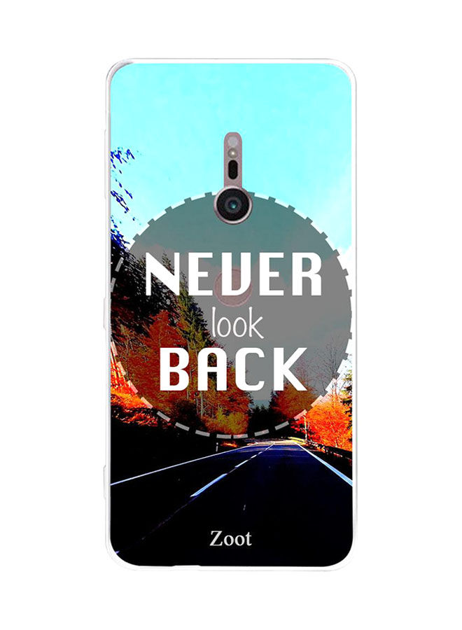 لاصقة زوت بطبعة عبارة Never Look Back ل سوني اكسبريا XZ2