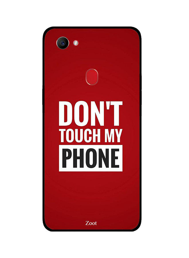 جراب ظهر زووت بطبعة Don'T Touch My Phone لاوبو F7 ، احمر وابيض