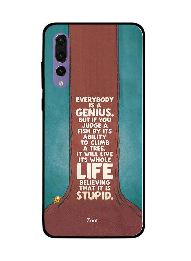 Zoot Everybody Is A Genius Printed Back Cover For Huawei P20 Pro , Blue And Red