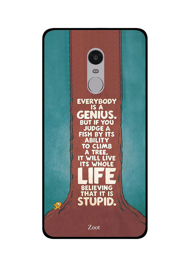 Zoot Everybody Is A Genius Printed Back Cover For Xiaomi Redmi Note 4