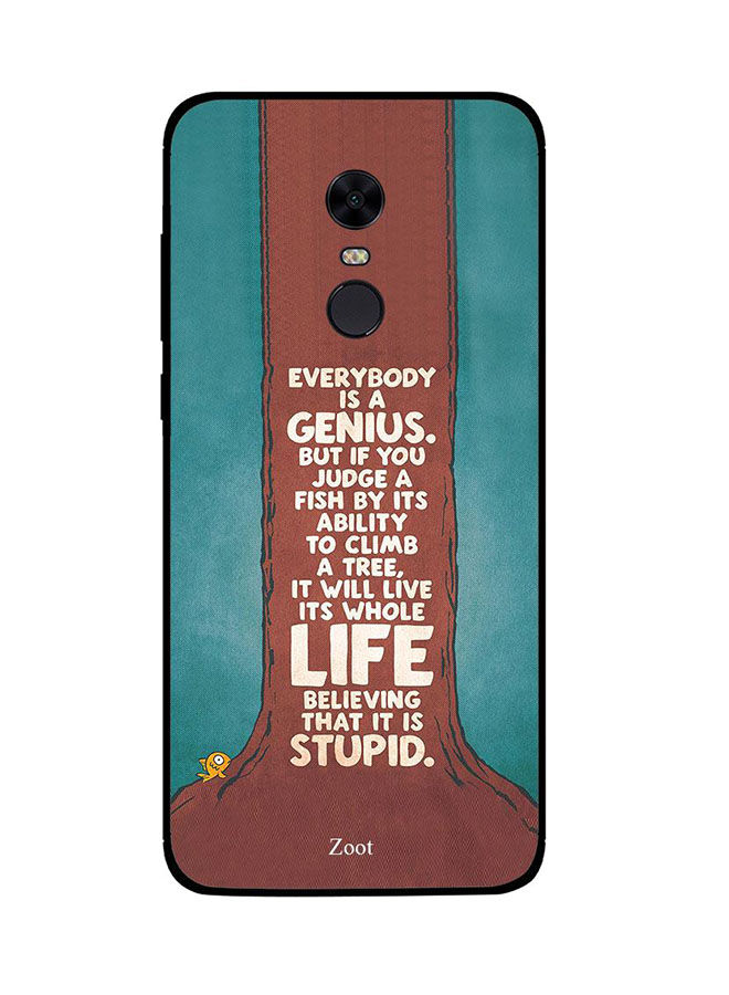 Zoot Everybody Is A Genius Printed Back Cover For Xiaomi Redmi Note 5 , Blue And Red