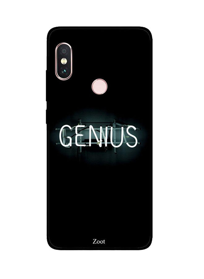 Zoot Genius Printed Back Cover For Xiaomi Redmi Note 5 Pro , Black And White