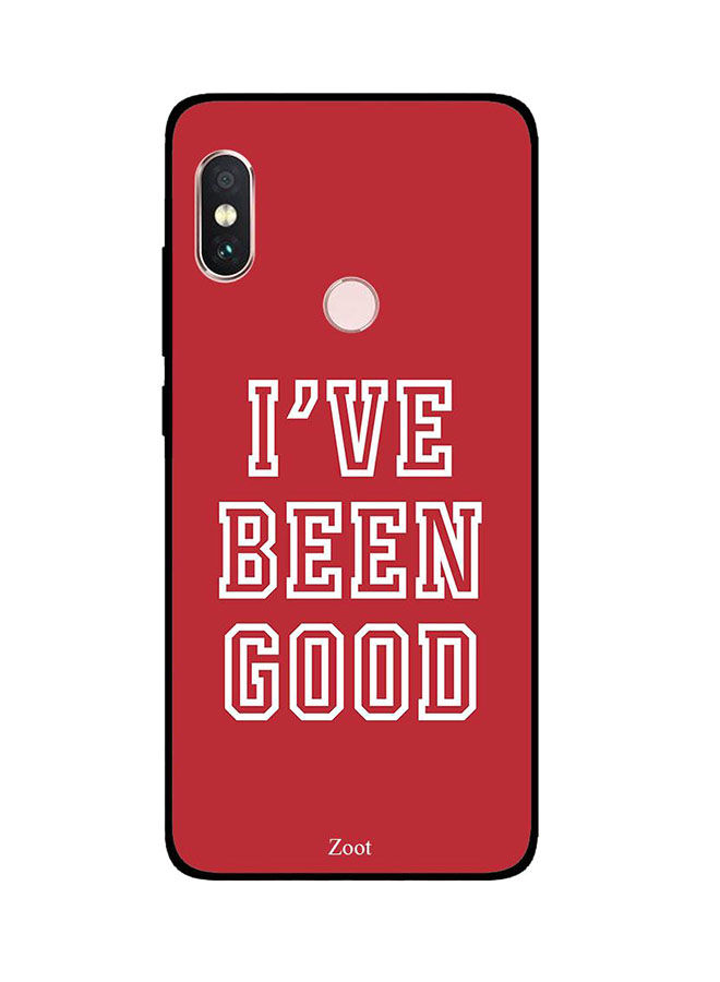 Zoot I'Ve Been Good Back Cover For Xiaomi Redmi Note 5 Pro , Red
