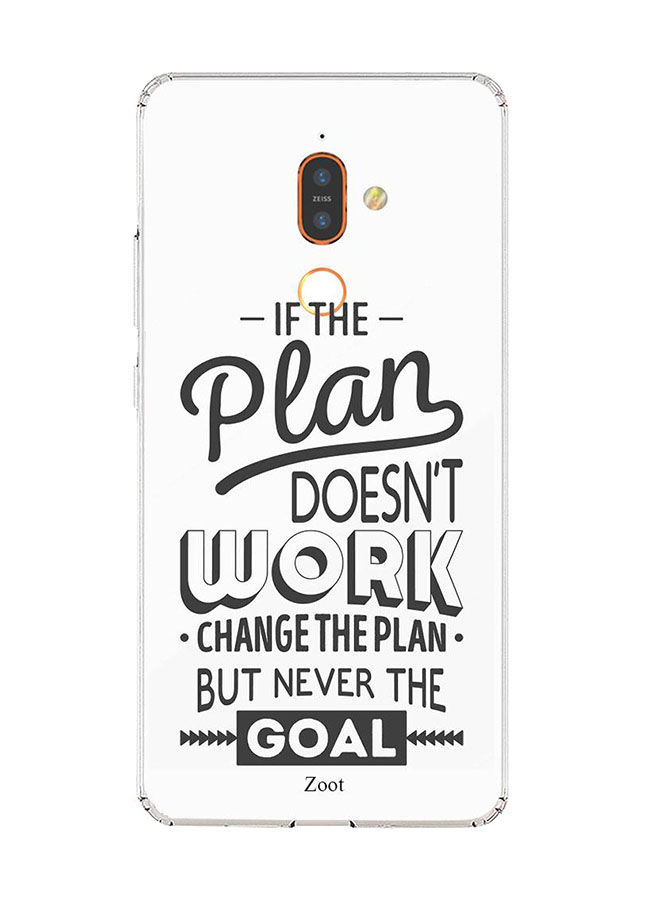 جراب ظهر زوت بطبعة If The Plan Doesn't Work Change The Plan But Never The Goal لنوكيا 7 بلس