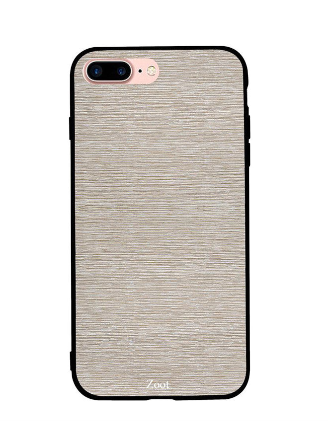 Zoot Wooden Pattern Printed Back Cover For Apple Iphone 8 Plus , Light Beige And Off White