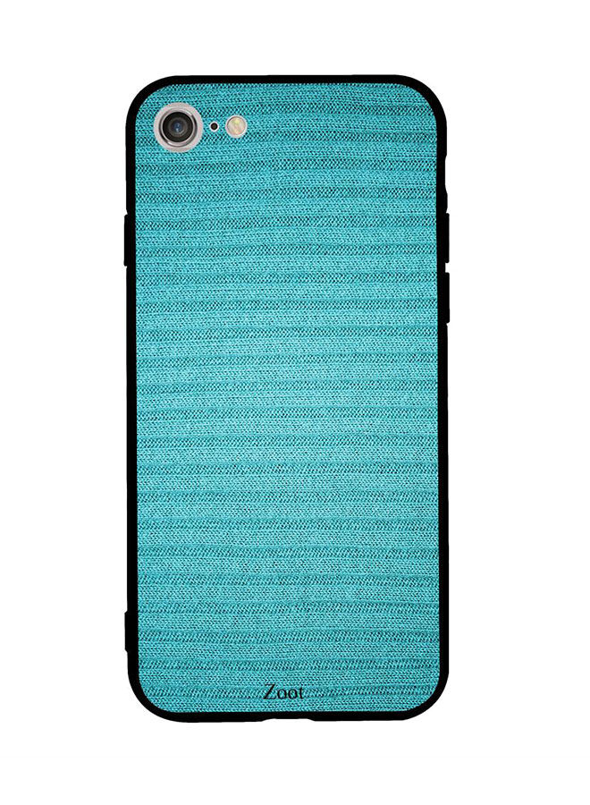 Zoot Sky Blue Textile Printed Back Cover For Apple iPhone 8