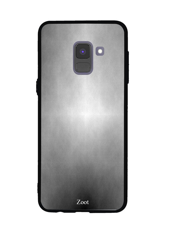 Zoot Lighten Metal Pattern Printed Back Cover For Samsung Galaxy A8 Plus , Grey And White